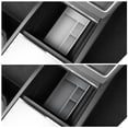 thumbnail image 2 of Universal Car Center Console Storage Box, Silicone Armrest Organizer Tray, Multi-Functional Interior Accessory for Sundries, Black, 28x14.5x4.3cm, 2 of 8