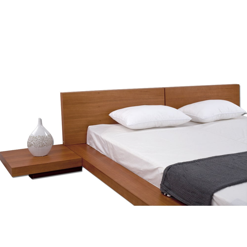 Fujian Modern Platform Bed 2 Night Stands King Glossy White Com Fujian Modern Platform Bed 2 Night, Fujian Platform Bed King