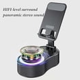 thumbnail image 5 of SonicDrop Dock – No-Pair Magic Speaker & Charging Stand, SonicDrop Dock Holder, Drop-to-Play Sound, 360 Degree Rotation & 7 Colors Light, for All Smart Phone (Black), 5 of 6