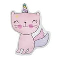 thumbnail image 3 of Everything Kids Caticorn Girl Power Pink and White Toddler Decorative Pillow, 15" x 10", 1 Count, 3 of 4