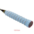thumbnail image 4 of Soidarity 2 uds correa antideslizante mango de raqueta de bádminton absorbente de sudor empuñaduras de pelota de tenis cinta manillar banda para el sudor Bádminton azul claro Soidarity OD0371-03, 4 of 6