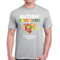 thumbnail image 1 of Autism Awareness Heart Men T-Shirt Graphic Tee Love Support Educate, 1 of 2