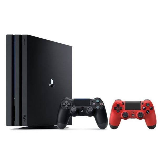 4 Pro Console Bundle (2 Items): Pro 1TB Console and an Extra PS4 Dualshock Wireless Controller - Red Two Tone - Walmart.com