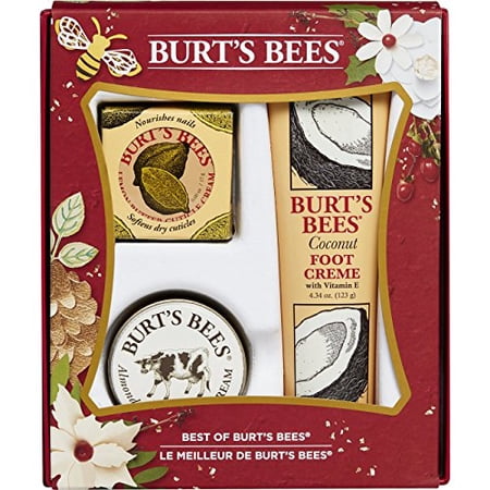Best Of Burts Bees Set by Burts Bees for Women - 3 Pc Set 2oz Almond and Milk Hand Cream, 4.34oz Coco