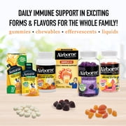 Airborne 1000mg Vitamin C Immune Support Multivitamin Effervescent Tablets, Citrus Flavor, 32 ct