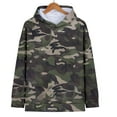 thumbnail image 4 of Bovemsi Sweatshirt for Women Long Sleeved With Gradient Letter Printed Pockets And Camo Hoodie, 4 of 9