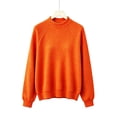 thumbnail image 4 of Mitankcoo Girls Waffle Knit Sweater Long Sleeve Raglan Pullover Top Loose Warm Casual Knitwear for Fall Winter, 4 of 5