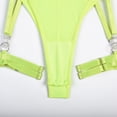 thumbnail image 5 of HUPOM Underwear for Women Mid Waist Belt Jumpsuit Sleep Bodysuit on Clearance Mint Green Size S, 5 of 9