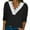 Black, variant on SNKSDGM Women Long Sleeve Blouses and Tops White Long Sleeve Shirts for Women Cropped Women's Fashion Fall Gradient Tops Long Sleeve Lace Trim V Neck Casual Shirts Basic Tees Loose Fit Tunic Blouses M