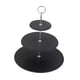 thumbnail image 4 of Bandeja para servir de 3 niveles, soporte para postres de 3 niveles, soporte para pasteles, servidor de bufé, soporte para servir de 3 niveles, Ronda S, 4 of 8