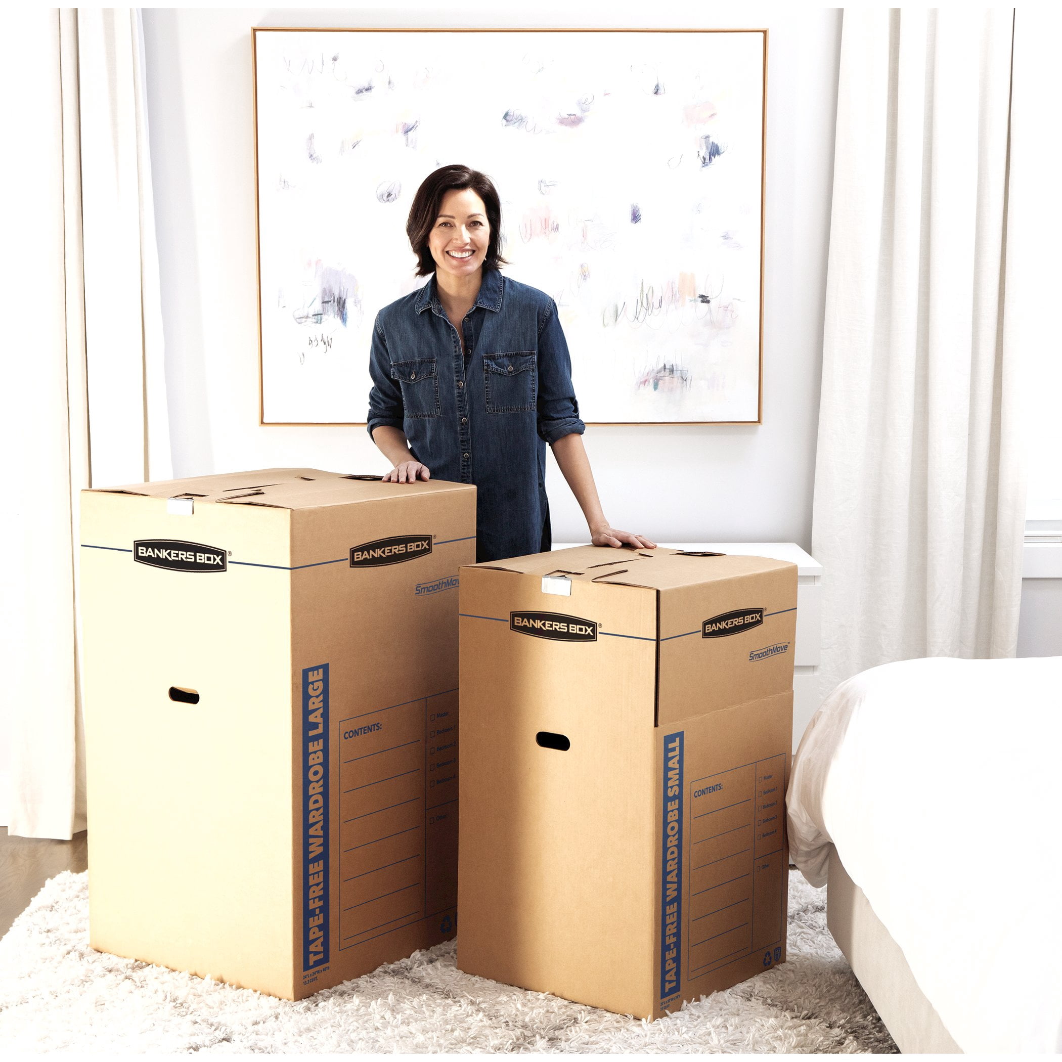 SmoothMove™ Large Tape-Free Wardrobe Box