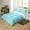 Blue, variant on Erosebridal Initial I Letter Comforter Cover Twin, Princess Bow Duvet Cover Twin, Purple Monogrammed Reversible Bedding Twin Size, Microfiber Room Decor, 2 Pieces(No Comforter)
