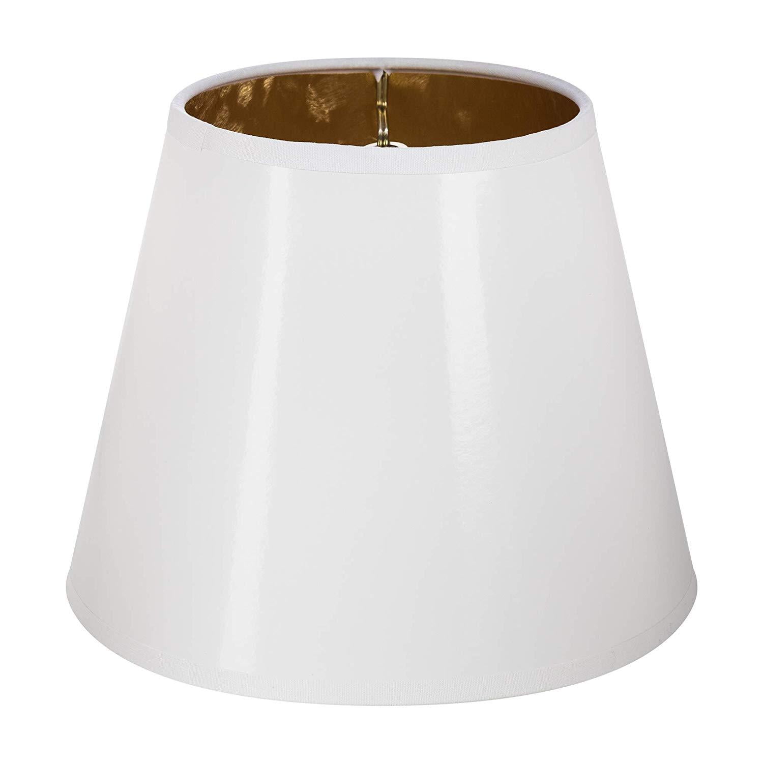Square Bell 8 Inch Clip on Candle Stick Replacement Lamp Shade White 
