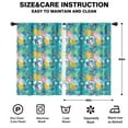 thumbnail image 2 of 2 Panels Cartoon Movie Print Pattern Nursery Curtains for Cartoon Lovers,Boys Girls Kids Cartoon Window Drapes for Living Bedroom Playroom Room Decor Rod Pocket 42x63Inch, 2 of 5