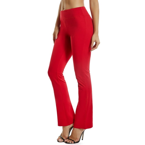 SEASUM - SEASUM Flared Pants For Women Bootcut Yoga Pants Tummy Control High Waist Workout