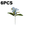 Blue-6Pcs, variant on CuiLiyq 6 Pcs Artificial Lily Bouquet, 12.2 Inch Plastic Decorative Flowers Faux Floral for Wedding Home Party Table Centerpiece, Blue