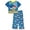 Blue, variant on AME Sleepwear Girls Baby Shark Fun in the Sun Toddler Pajamas (2T)