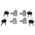 Mlless 1/4x Sliding Glass Door Lock Set with Key for Display