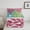 A Cyan Green Pink, variant on Manfei Gothic Floral Queen Comforter Set,Retro Flower Floral Bedding Sets,Red Black Bedding Comforter Set For Kids,Breathable Home Decor Reversible,3-Piece