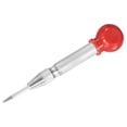 thumbnail image 1 of Uxcell 1-Pack Punzón Automático, 5.2" Punzón de Clavo de Resorte de HSS con Tapa de Almohadilla para la Palma para Placa de Acero/Tablero de Madera/Vidrio [Tono Plateado], 1 of 7