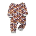 thumbnail image 4 of Racifhz Family Matching Pajamas Halloween Loungewear Set Witch Print Long Sleeve Top and Pants Cozy Sleepwear for Halloween Gifts, 4 of 6