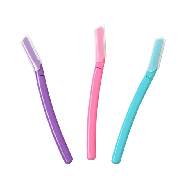 Rasoir à Sourcils 3 Pcs Portable Ergonomique Professionnel Rasoir à Sourcils Rasoir Facial