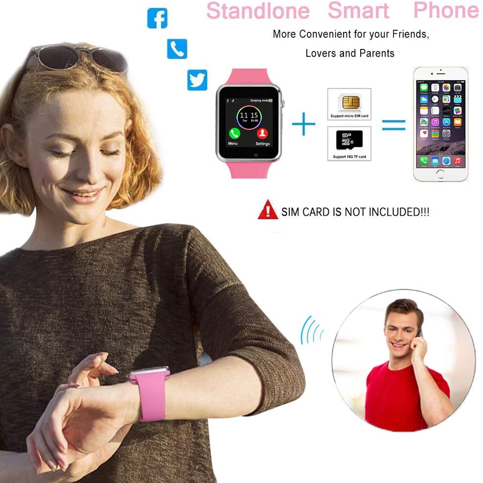 Beaulyn Smart Watch, Android SmartWatch for Women Kids Girls Touch Screen  Watch Phone with SD SIM Card Slot Camera | Walmart Canada