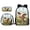 Cow Flower Grass, variant on Dachshund Butterfly and Sunflower Print 3 Pcs Kids BookBag+Lunch Box+Pencil Bag for Primary/Middle School Bag Backpack Set for Boys Girls