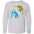 thumbnail image 3 of Inktastic Sea Turtles Swimming Together Long Sleeve Youth T-Shirt, 3 of 5