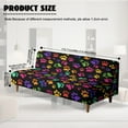 thumbnail image 7 of Xoenoiee Colorful Dog Paw Print Futon Cover, Dual Waterproof Couch Cover for Futon, Stretch Jacquard Sofa Cover, Leakproof Furniture Protector for Kids, Pets, Dog and Cat, 7 of 7