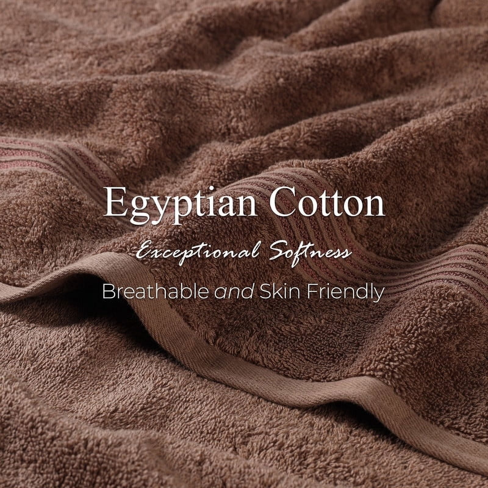 Superior Egyptian Cotton Absorbent 8-Piece Forest Green Towel Set