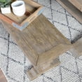 thumbnail image 6 of Trent Home 83" Transitional Reclaimed Pine Wood Bench in Weathered Brown, 6 of 6