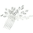 thumbnail image 2 of Shisuyan Bridal Hair Comb Rhinestone Bride Headpiece Bridesmaid Hair Piece Wedding Hair Accessory, 2 of 8