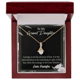 thumbnail image 5 of To My Granddaughter Live Your Dreams Alluring Ribbon Necklace Message Card, 5 of 20
