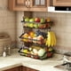 thumbnail image 3 of Cesta de Fruta de Metal de 3 Niveles, Cesta de Almacenamiento de Frutas de 3 Niveles con Asa, Frutero de Cocina para Almacenar Verduras y Frutas, 3 of 8
