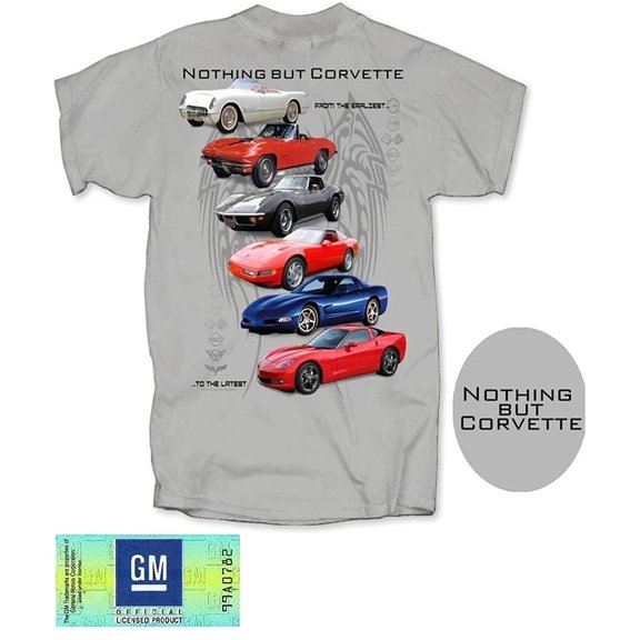 Corvette T-Shirt - Nothing But Corvette : Gray Large