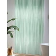 thumbnail image 4 of Sheer Curtains 84 Inches Long, Green Semi Sheer Curtains Light Filtering Window Treatment, Modern Abstract Art Ombre Striped Privacy Voile Drapes for Living Room Bedroom 52x84 Inch, 4 of 7