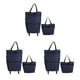 thumbnail image 1 of Inteprter Experiencia de compra Bolsa de compras de gran capacidad Bolsa de compras multifunción plegable y confiable Mickey Black Flower Type1 NO1, 1 of 6
