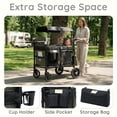 thumbnail image 2 of LINLUX 4-in-1 Stroller Wagon for 4 Kids, 200 Lbs Capacity, All-Terrain Wheels, Green, 2 of 10