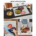 thumbnail image 5 of Large Induction Cooktop Protector Mat Valentine's Day Stove Top Covers for Electric Stove, Love Heart Sage Green Leaves Buffalo Plaid Decorative Stove Burner Cover Mats, Glass Top Stove Cover, 5 of 7