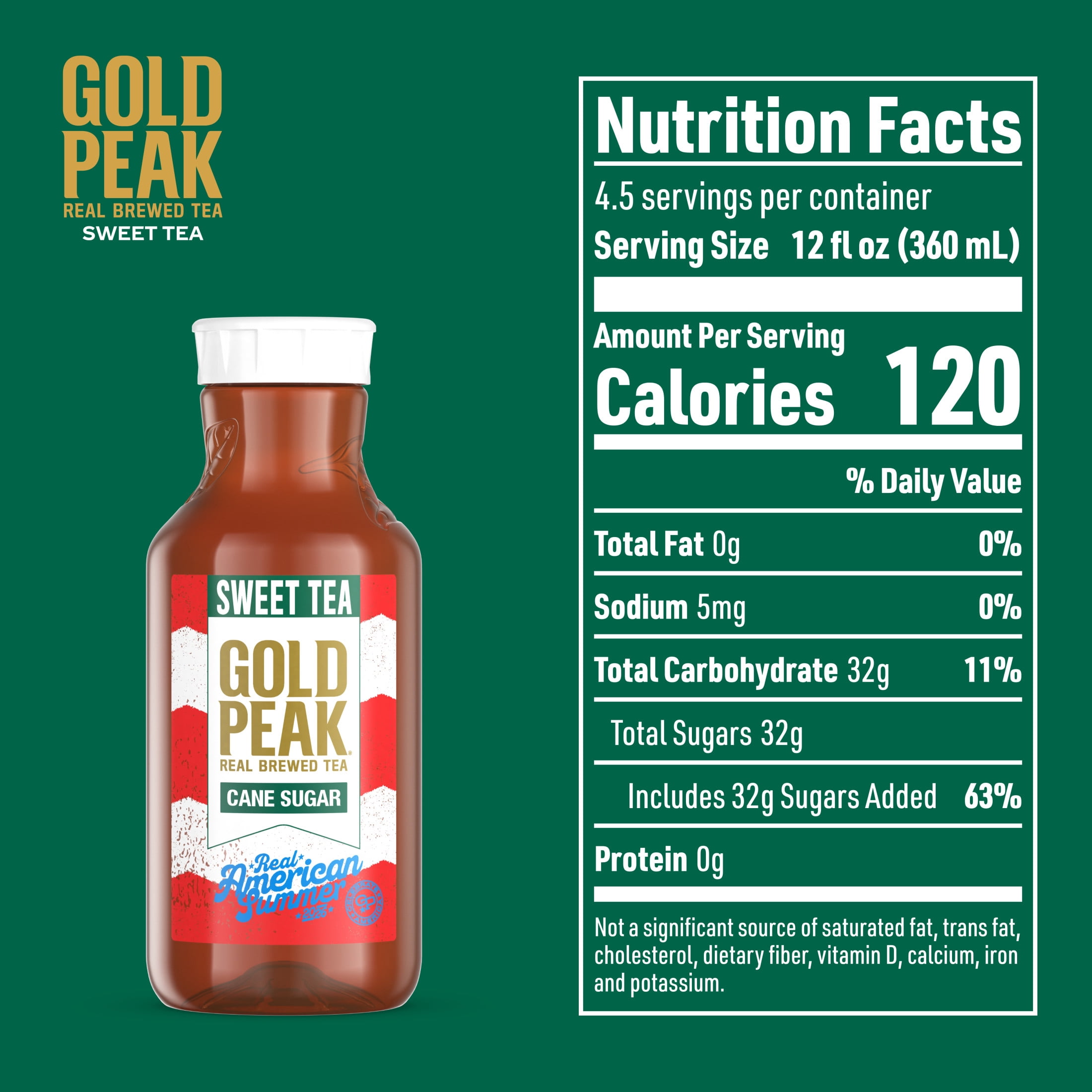 Gold Peak Iced Tea, Sweet Tea Bottle, 52 fl oz
