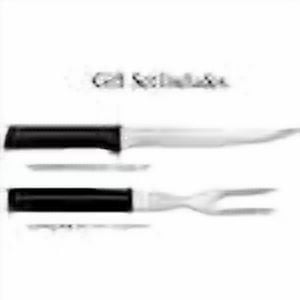 Rada Cutlery 2-Piece Carving Gift Knives Set with Quick Edge Sharpener, Black Handles