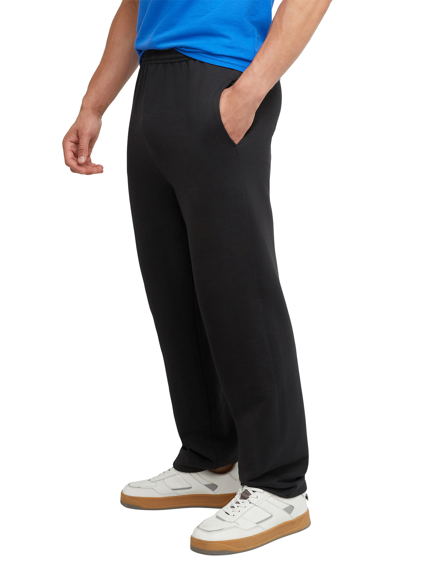 Hanes Men's and Big Men's EcoSmart Fleece Sweatpants with Pockets, up to Sizes 3XL - image 4 of 7