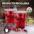 thumbnail image 3 of Berry Bloom 50 Vasos de 16 Oz con Tapa para Popote PET Transparentes, 3 of 5