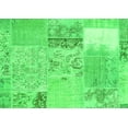 thumbnail image 1 of Ahgly Company Indoor Rectangle Patchwork Green Transitional Area Rugs, 4' x 6', 1 of 1