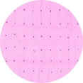 thumbnail image 1 of Ahgly Company Indoor Round Solid Pink Modern Area Rugs, 7' Round, 1 of 4