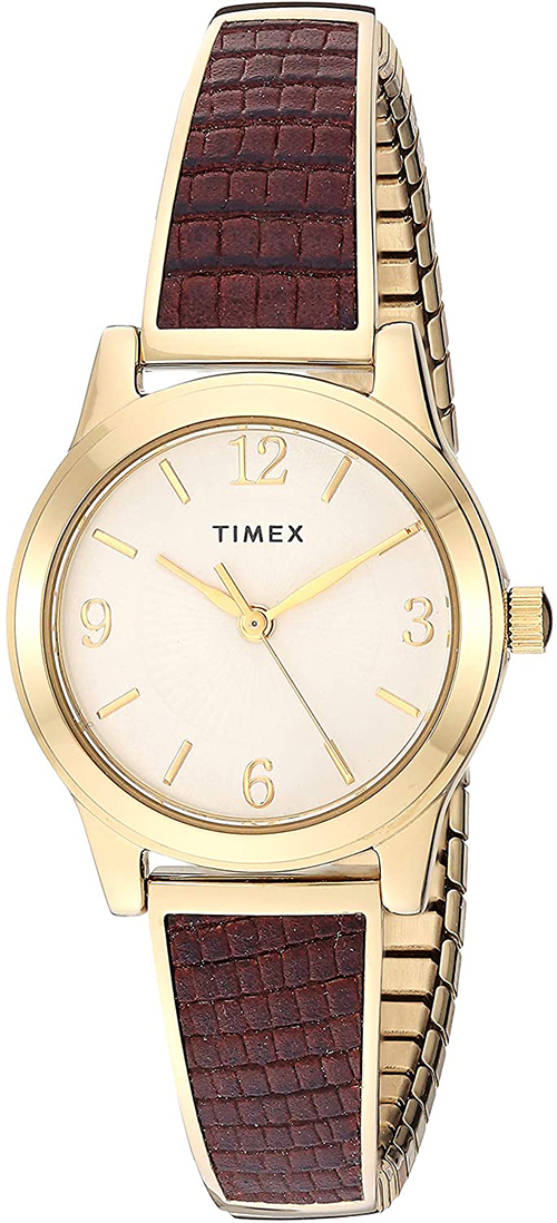 Timex - Timex Women's Quartz Gold Tone Stainless Steel Bangle Expansion Watch TW2T31600 
