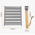 thumbnail image 1 of GLFILL Hot Dog Roller BBQ Roller Rack for Grill Sausage Roller with Long Wood Handed Sausage Roller RackA, 1 of 9