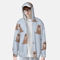thumbnail image 2 of Balery Playful Walrus Wonders Sudadera ligera de manga larga con capucha y protección solar UPF 50+ para hombre y mujer, ideal para pesca y running-Large, 2 of 7