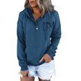 thumbnail image 1 of 2023-women Drawstring Hooded Sweatshirt, 1 of 1